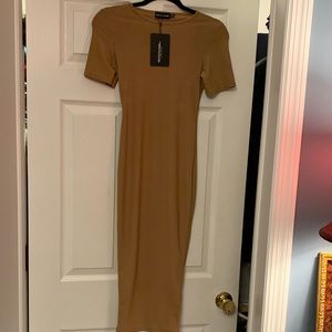 Pretty Little Thing cap sleeve midi dress